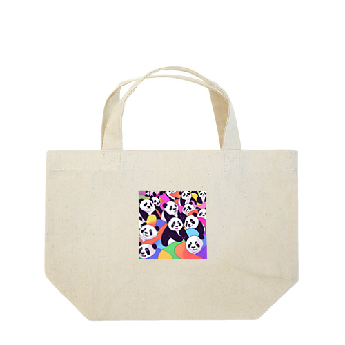 カラフルパンダ大集合！ Lunch Tote Bag