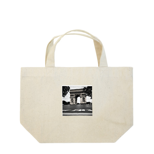 凱旋門モノクロ⛩ Lunch Tote Bag