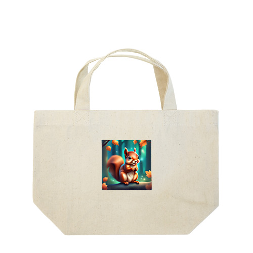 可愛いリスのイラストグッズ Lunch Tote Bag