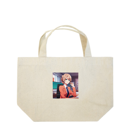 新米OLが仕事にだんだん慣れてきた様子！ Lunch Tote Bag