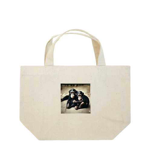 チンパンジーの兄弟 Lunch Tote Bag