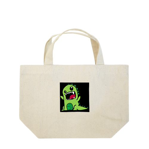 ガチャピン風の恐竜 Lunch Tote Bag