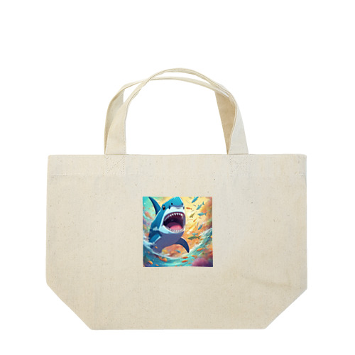 エサを取るサメ Lunch Tote Bag