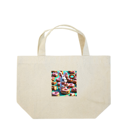 ウサギドーナツ Lunch Tote Bag