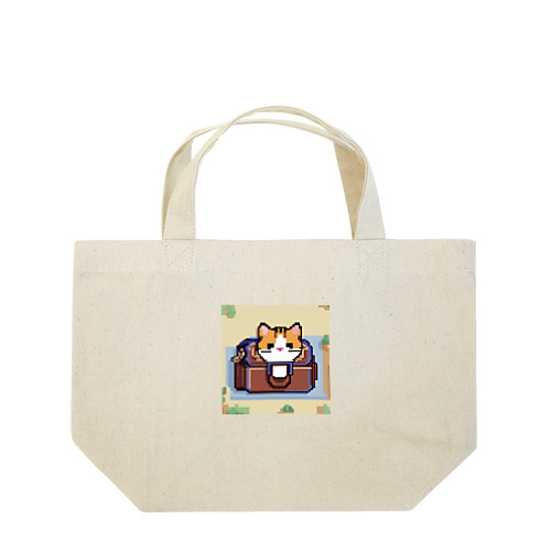 ハンドバッグの中に隠れている猫 Lunch Tote Bag