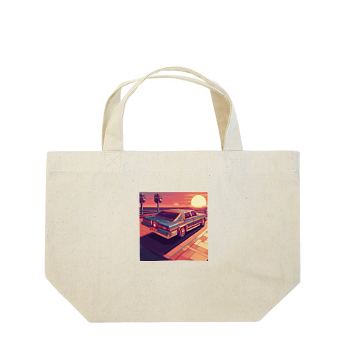 サンセットカー　ドット Lunch Tote Bag