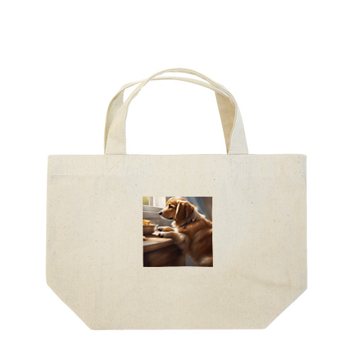 帰りを待つ犬 Lunch Tote Bag