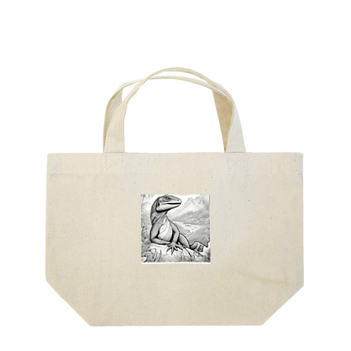 くつろぐトカゲ Lunch Tote Bag