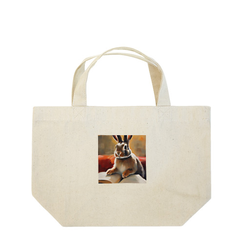 本を読むうさぎ2 Lunch Tote Bag