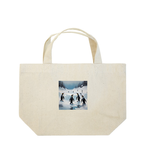 共存を目指すペンギン Lunch Tote Bag