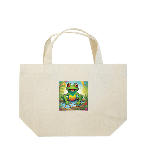 輝くカエル Lunch Tote Bag