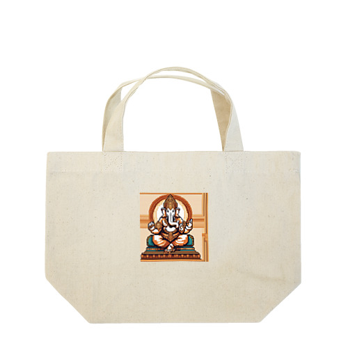 静かに考えるガネーシャ Lunch Tote Bag