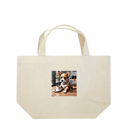 coffee dog Lunch Tote Bag