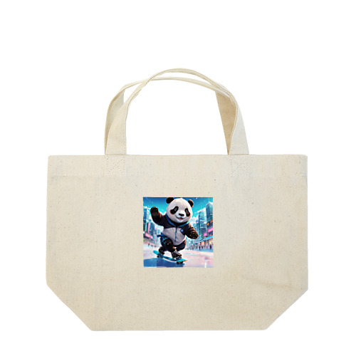 スケボーが楽しいパンダ Lunch Tote Bag