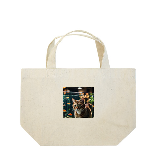 水槽と猫 Lunch Tote Bag