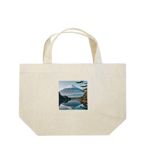 富士山と富士五湖の風景 Lunch Tote Bag