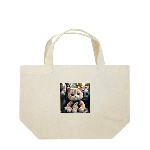 車でお出かけネコちゃん Lunch Tote Bag