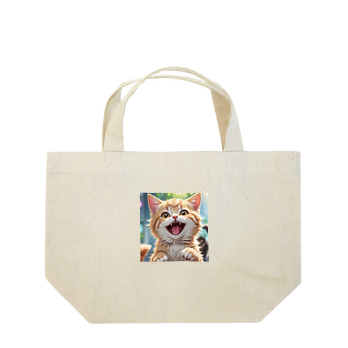 かわいい笑顔がたまらない子猫 Lunch Tote Bag