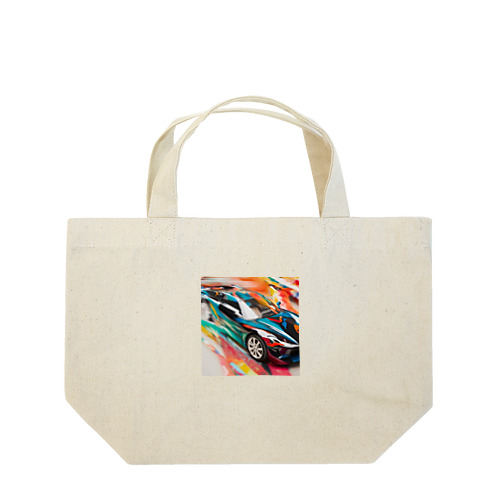 速さの彩り: 動きを捉えたアート Lunch Tote Bag