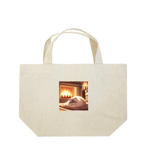 暖炉猫 Lunch Tote Bag
