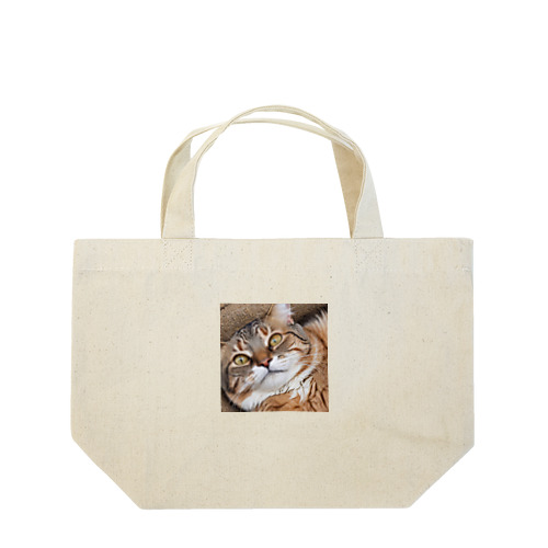 強面にゃんこ！ Lunch Tote Bag