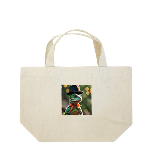 ハット帽ヤモリ Lunch Tote Bag