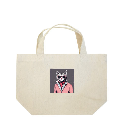 ダンディーねこさん Lunch Tote Bag