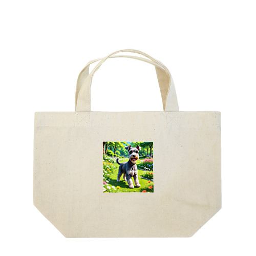 お散歩×ミニチュアシュナウザー Lunch Tote Bag