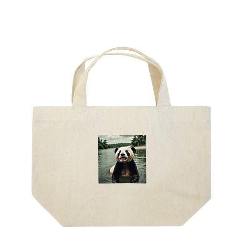 水遊びパンダ Lunch Tote Bag