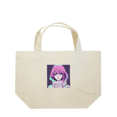 近未来美少女「オッドアイ」 Lunch Tote Bag