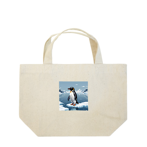ペンギンのピクセルアート Lunch Tote Bag