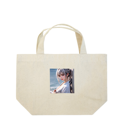 白髪和服美女シリーズ 0005 Lunch Tote Bag