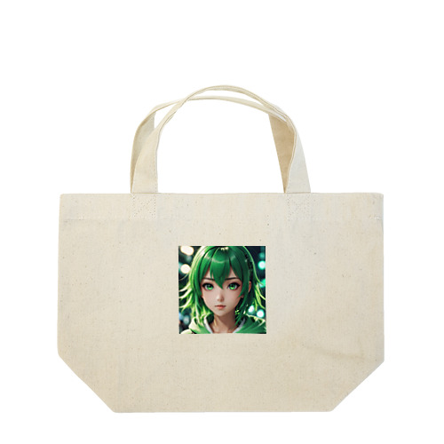 可愛らしいアニメキャラクターが描かれた美少女イラスト Lunch Tote Bag