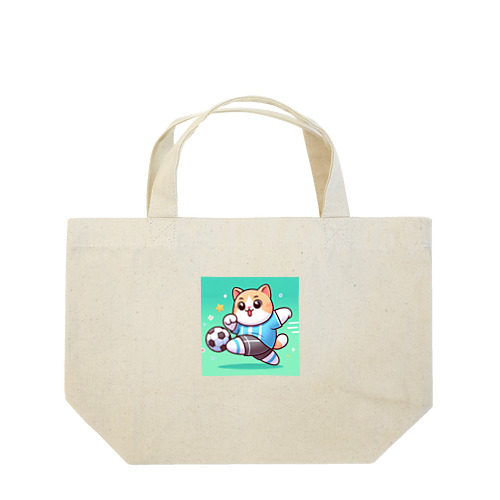シュートをする猫 Lunch Tote Bag
