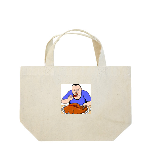 お肉大好きおじさん Lunch Tote Bag