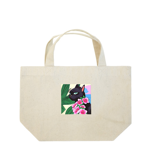黒猫 アロハ Lunch Tote Bag