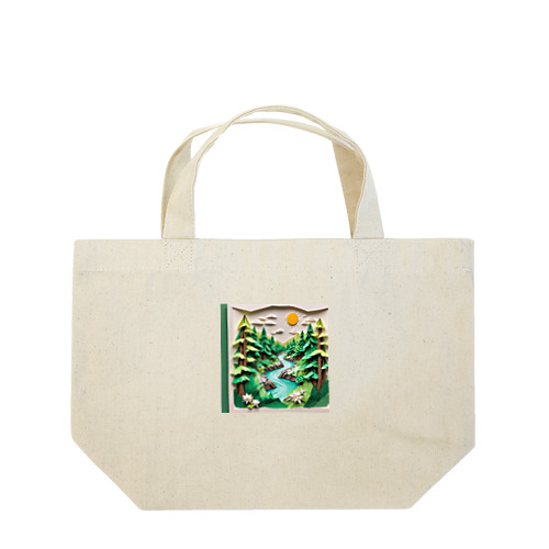 折り紙アート　森林 Lunch Tote Bag