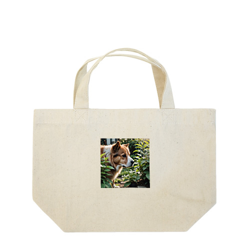 草と犬 Lunch Tote Bag