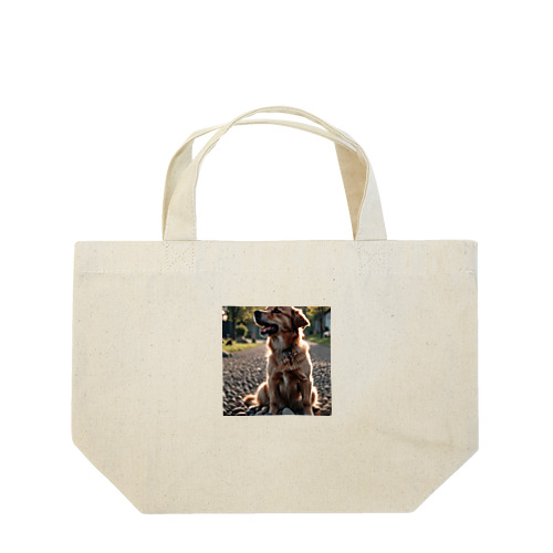 日の影に隠れる犬 dog sunshin opposite Lunch Tote Bag