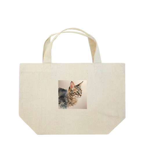 横向き猫 Lunch Tote Bag