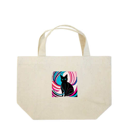 可愛い黒猫 Lunch Tote Bag