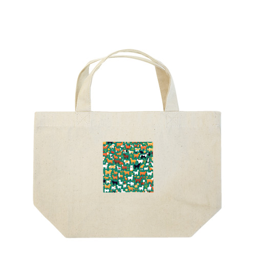 動物たちのドット絵 Lunch Tote Bag