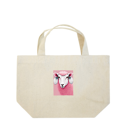 funky pink Lunch Tote Bag