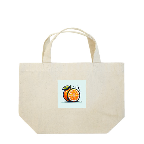 オレンジ Lunch Tote Bag