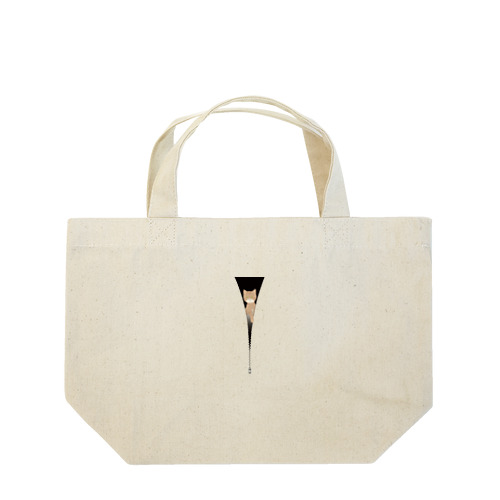 ファスナー猫　茶トラ Lunch Tote Bag