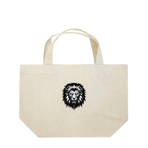 ライオン白黒 Lunch Tote Bag