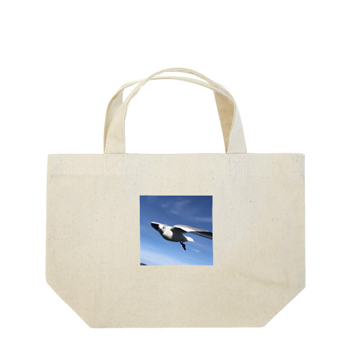 こっち見てる！かもめ Lunch Tote Bag