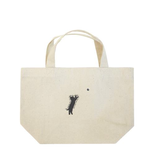 バスケットボール選手(黒ねこ) 2 Lunch Tote Bag