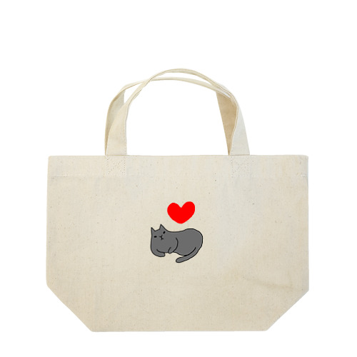 l love クロネコ Lunch Tote Bag
