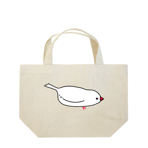 ほふく前進する文鳥 Lunch Tote Bag